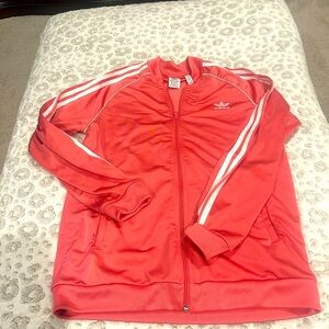 Girls XL coral Adidas Jacket